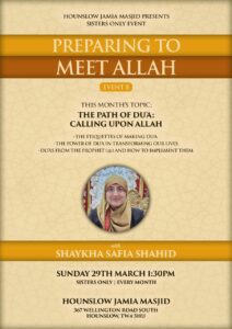 Preparing to Meet Allah Event 8