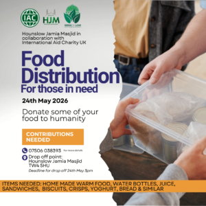 Food Distribution. For those in need