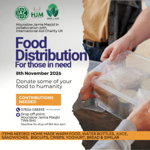 Food Distribution. For those in need